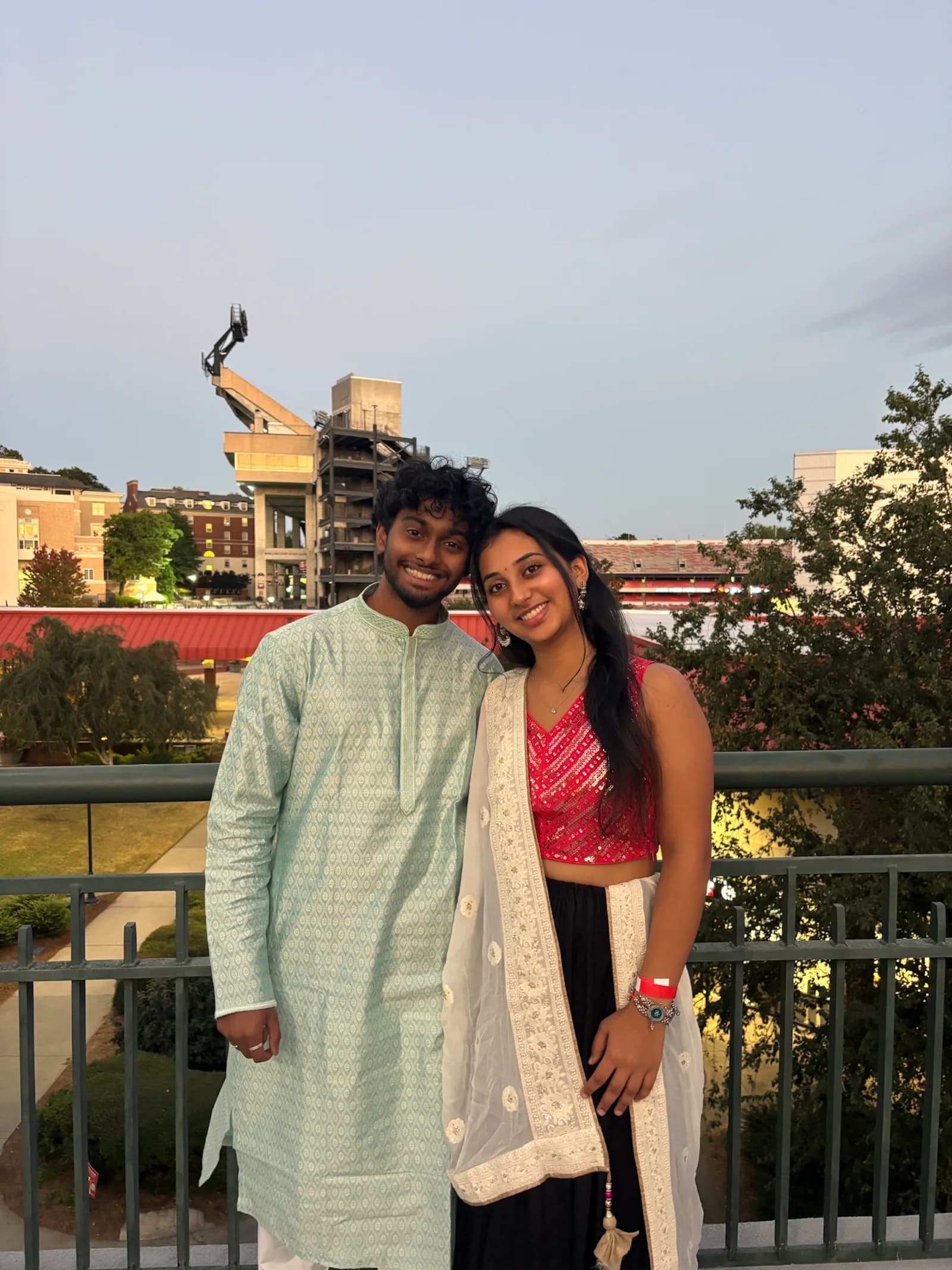Harish with his girlfriend